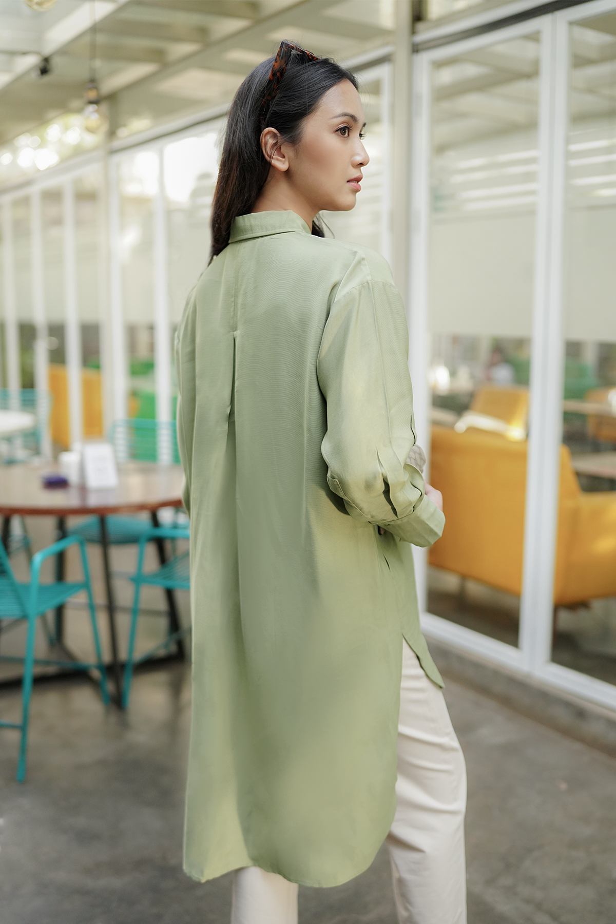 Green Yola Oversized Shirt