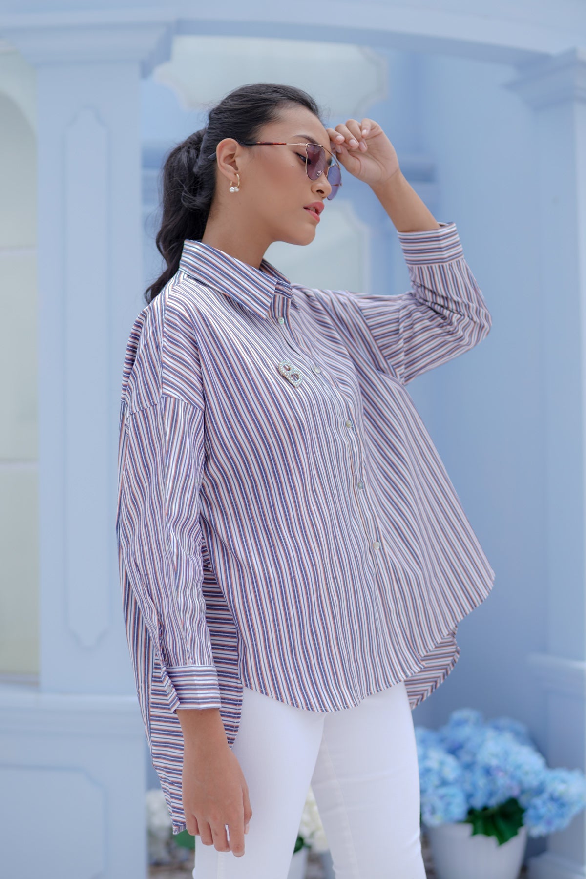 Multi Striped Eola Shirt