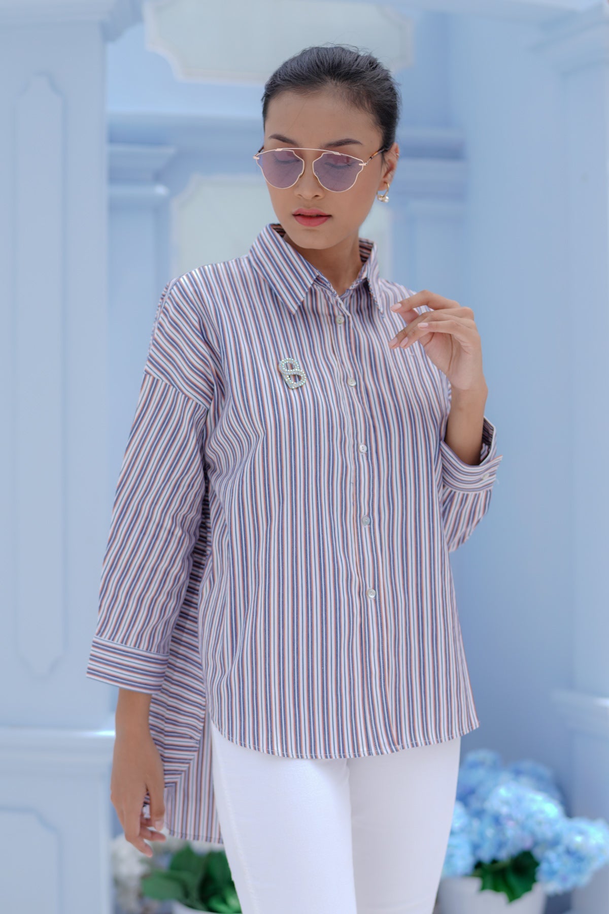 Multi Striped Eola Shirt