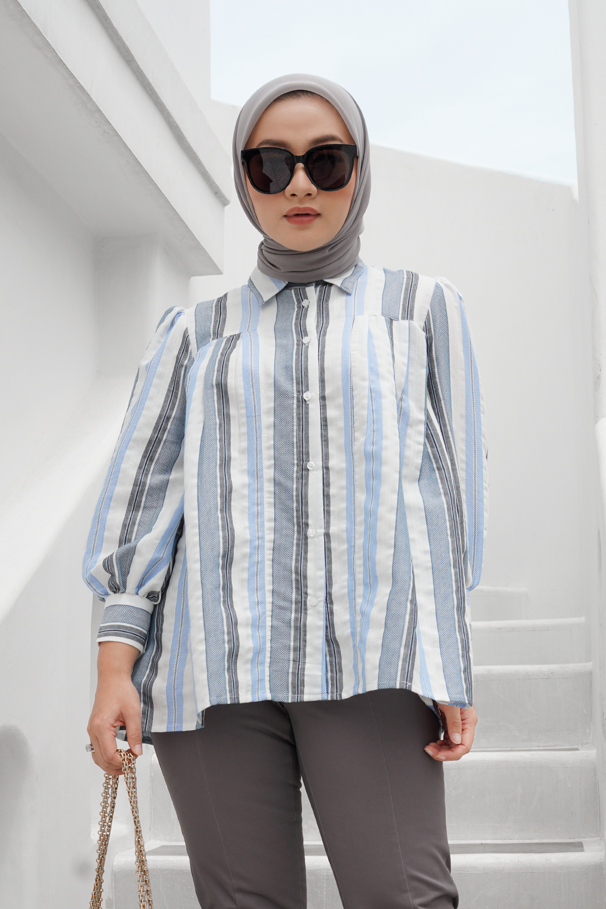 Blue Grey Alva Shirt