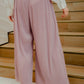 Lea Pleated Pants - Pink