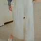 Lea Pleated Pants - White