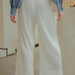 Lea Pleated Pants - White