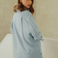 Linen Pocket Shirt - Powder Blue