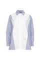 Luana Beads Shirt - Blue White