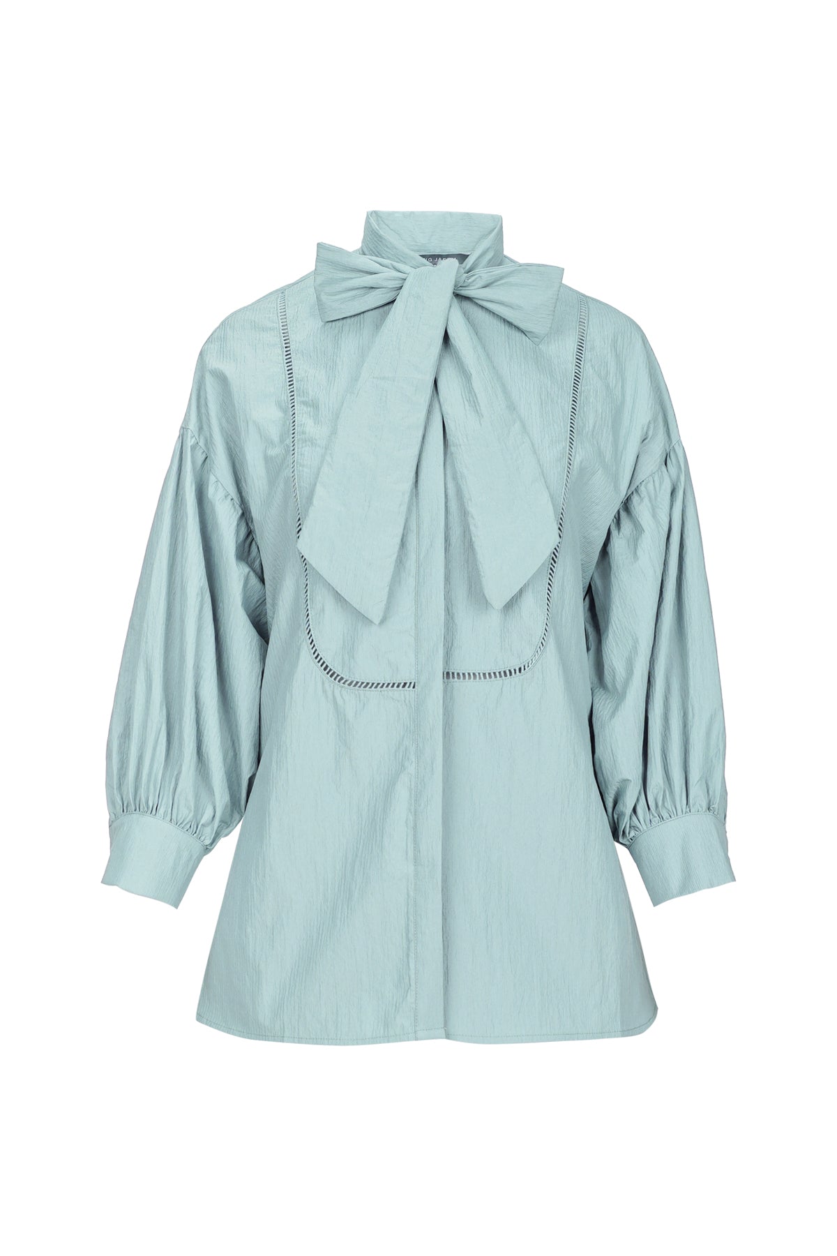 Lucy Bow Tie Shirt - Blue