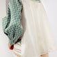 Luminosa Mix Lace Shirt - Antique Green