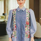 Mady Embroidered Shirt - Blue