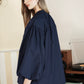 Magan Puffy Shirt - Navy