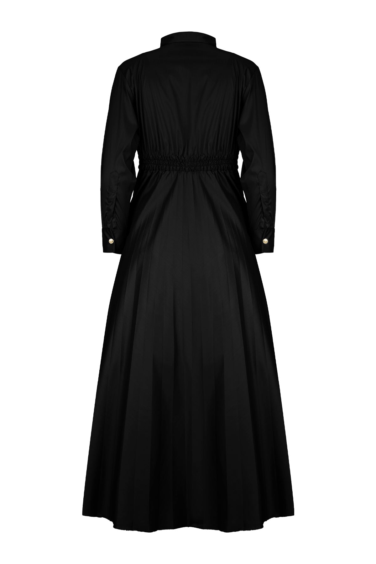 Masha Pleated Dress - Black