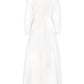 Masha Pleated Dress - White