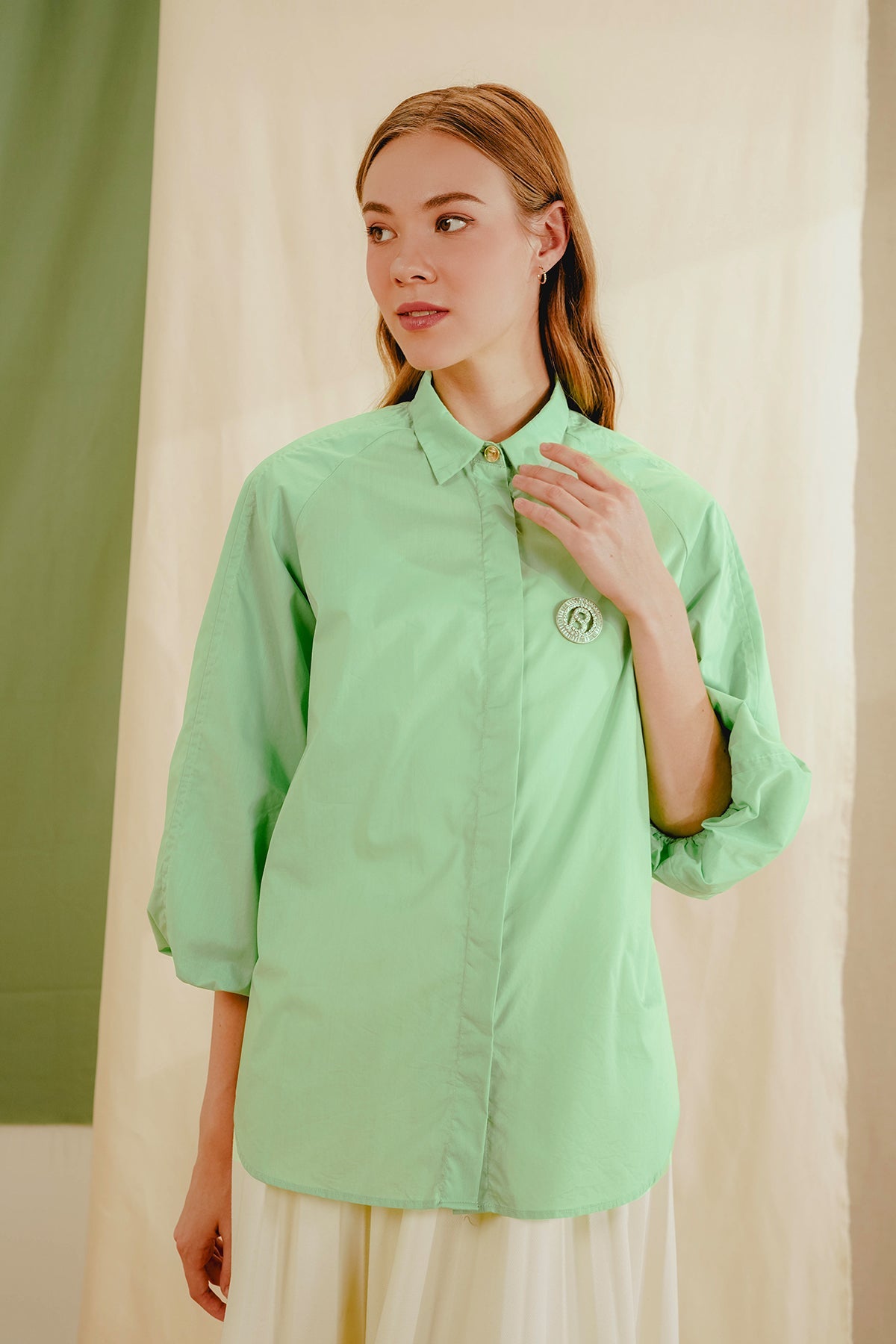 Memora Puffy Shirt - Green