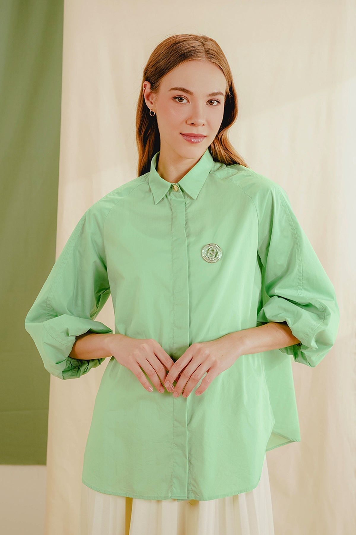 Memora Puffy Shirt - Green