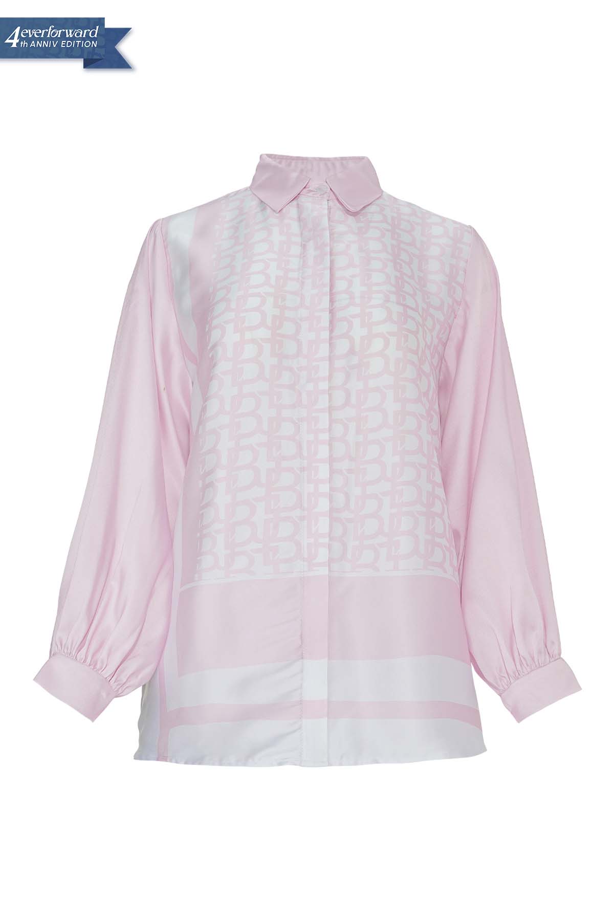 Monogram Yoke Shirt - Cherry Blossom