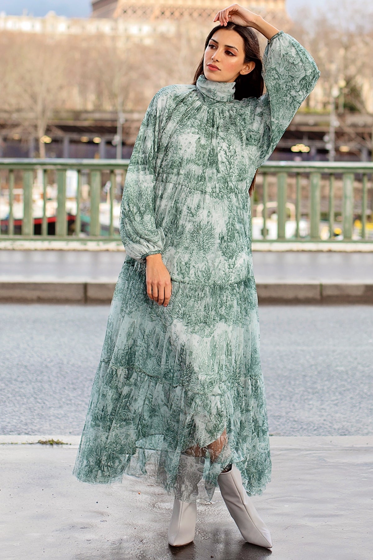 El Mar Minorca Long Dress - Green