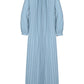 Navier Pleated Dress - Soft Blue