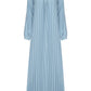 Navier Pleated Dress - Soft Blue