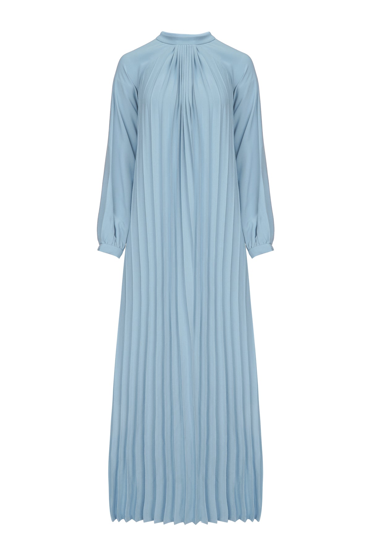 Navier Pleated Dress - Soft Blue