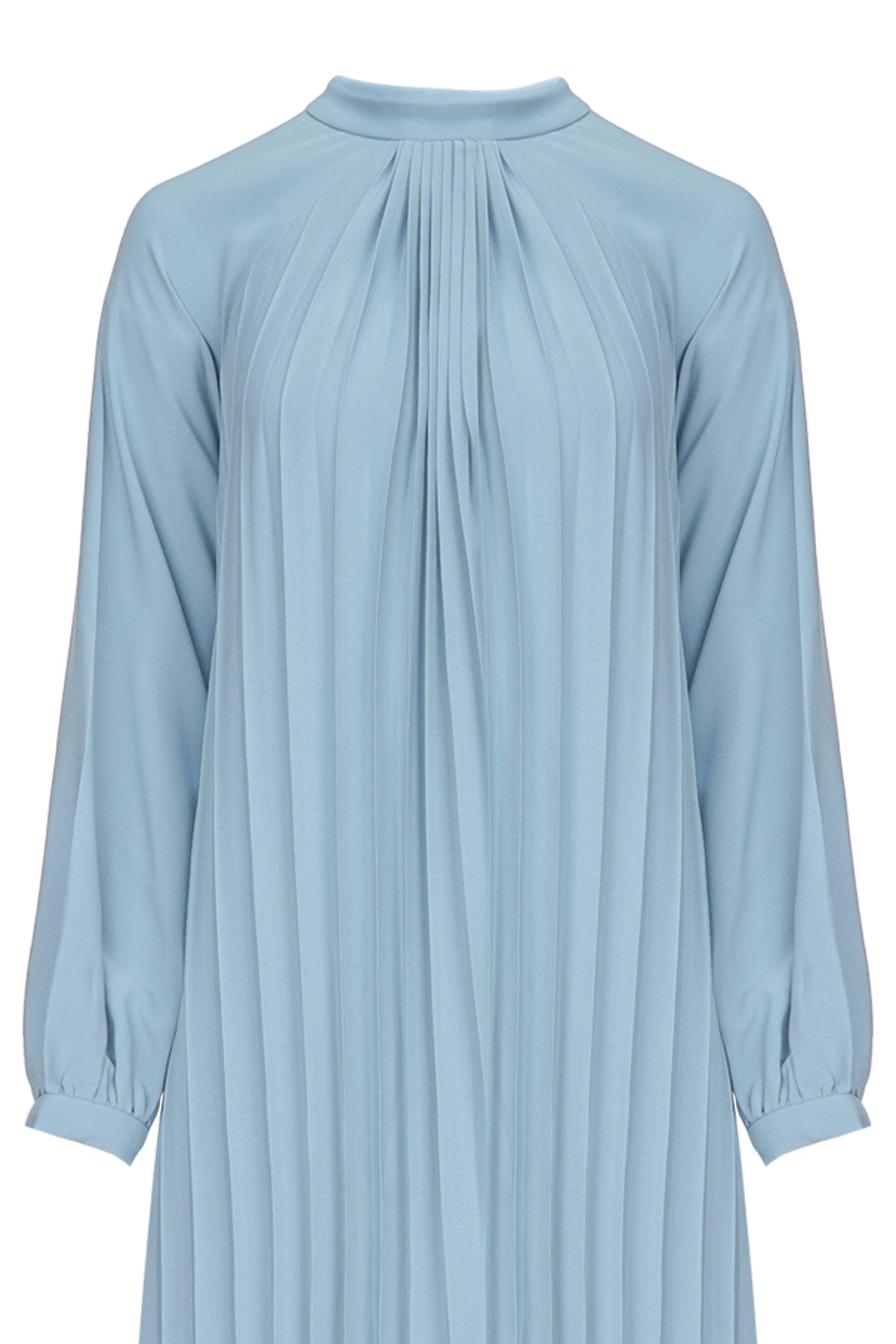 Navier Pleated Dress - Soft Blue