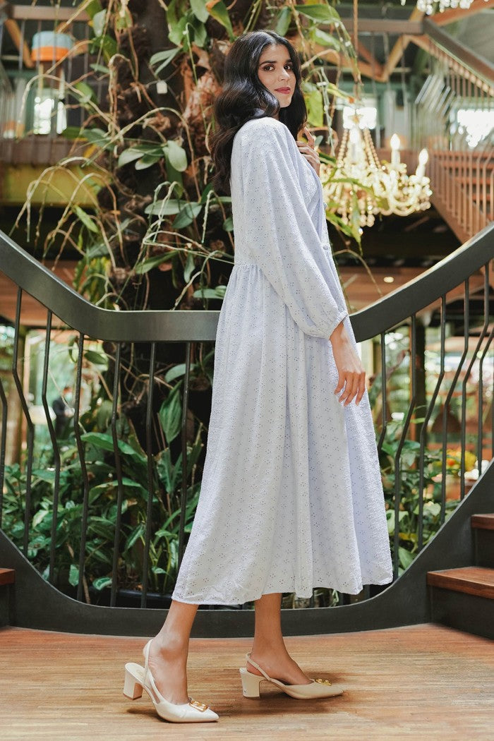 Nura Shirt Dress - Blue