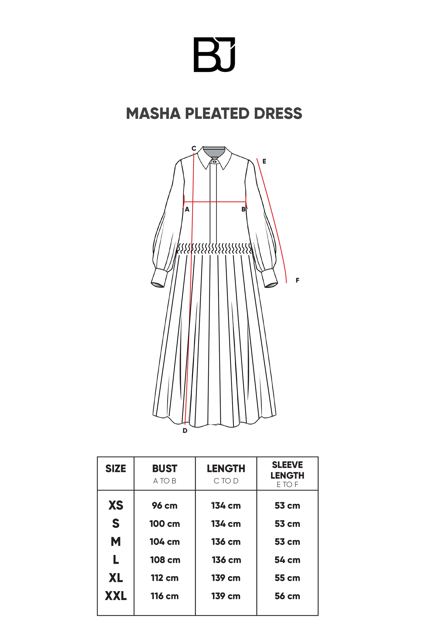 Masha Pleated Dress - Black