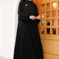 Pleated Long Dress - Black