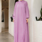 Pleated Long Dress - Purple