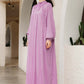 Pleated Long Dress - Purple