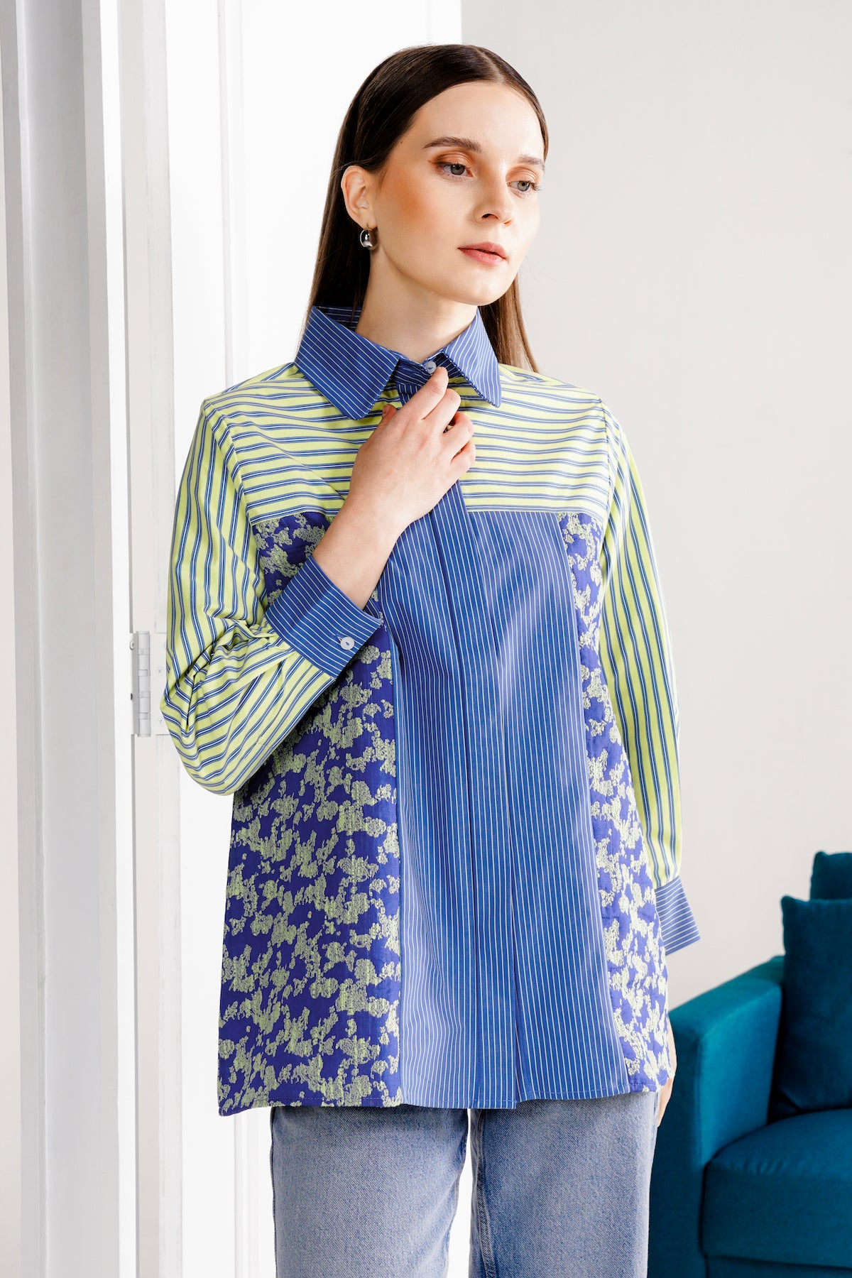 Pamela Jacquard Shirt - Multicolor