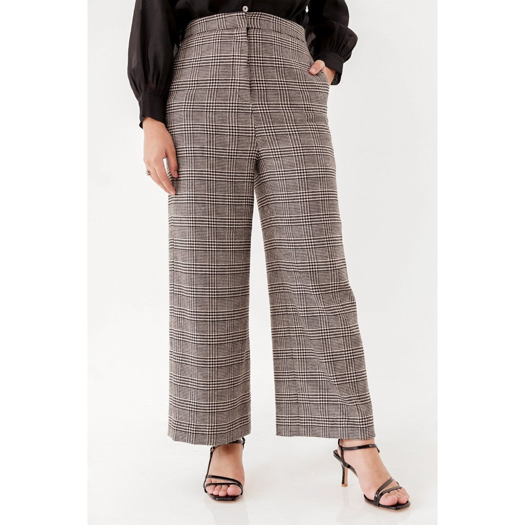 Plaid Pants - Grey