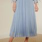 Pleated Skirt - Baby Blue