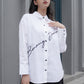 White Logo Sequin Shirt