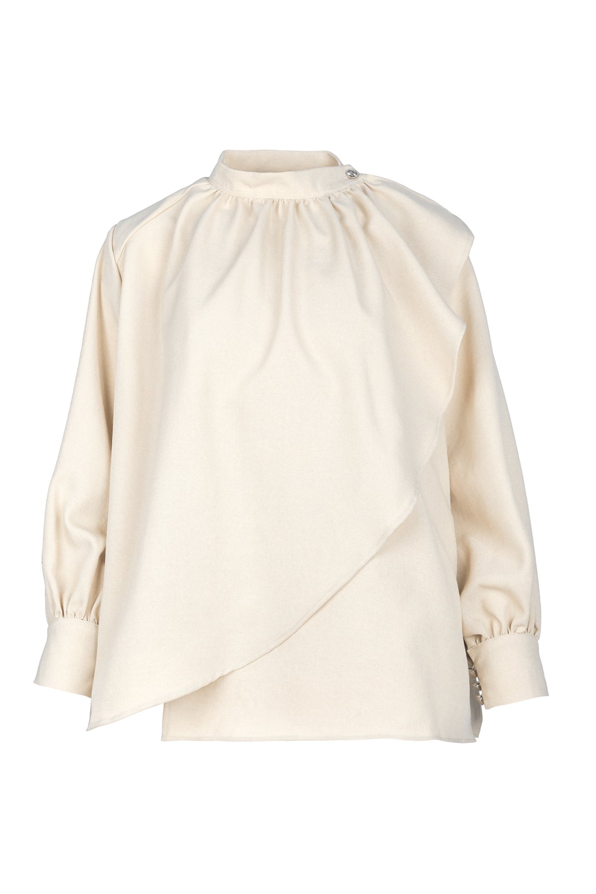 Reesa Flowy Blouse - Beige