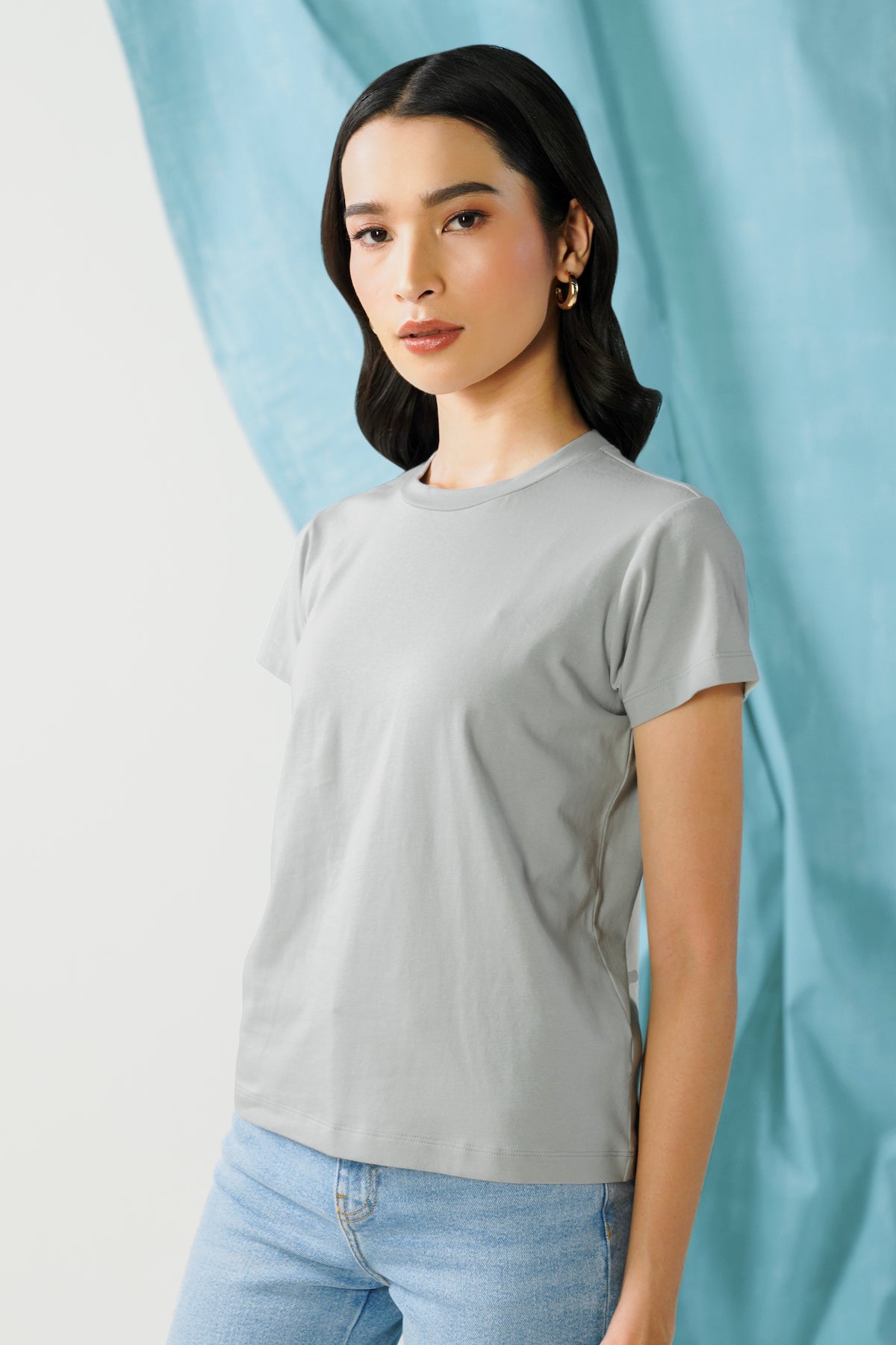 Round T-Shirt - Mirage Gray