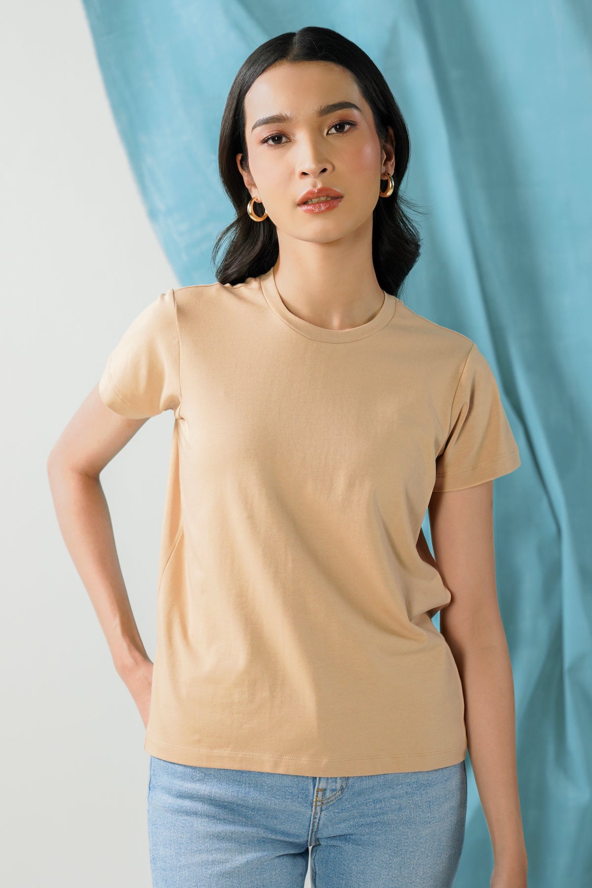 Round T-Shirt - Nougat