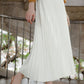 Serena Pleats Skirt - White