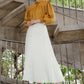 Serena Pleats Skirt - White