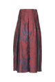 Samara Pleated Skirt - Ruby