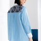 Serena Jacquard Shirt - Sky Blue