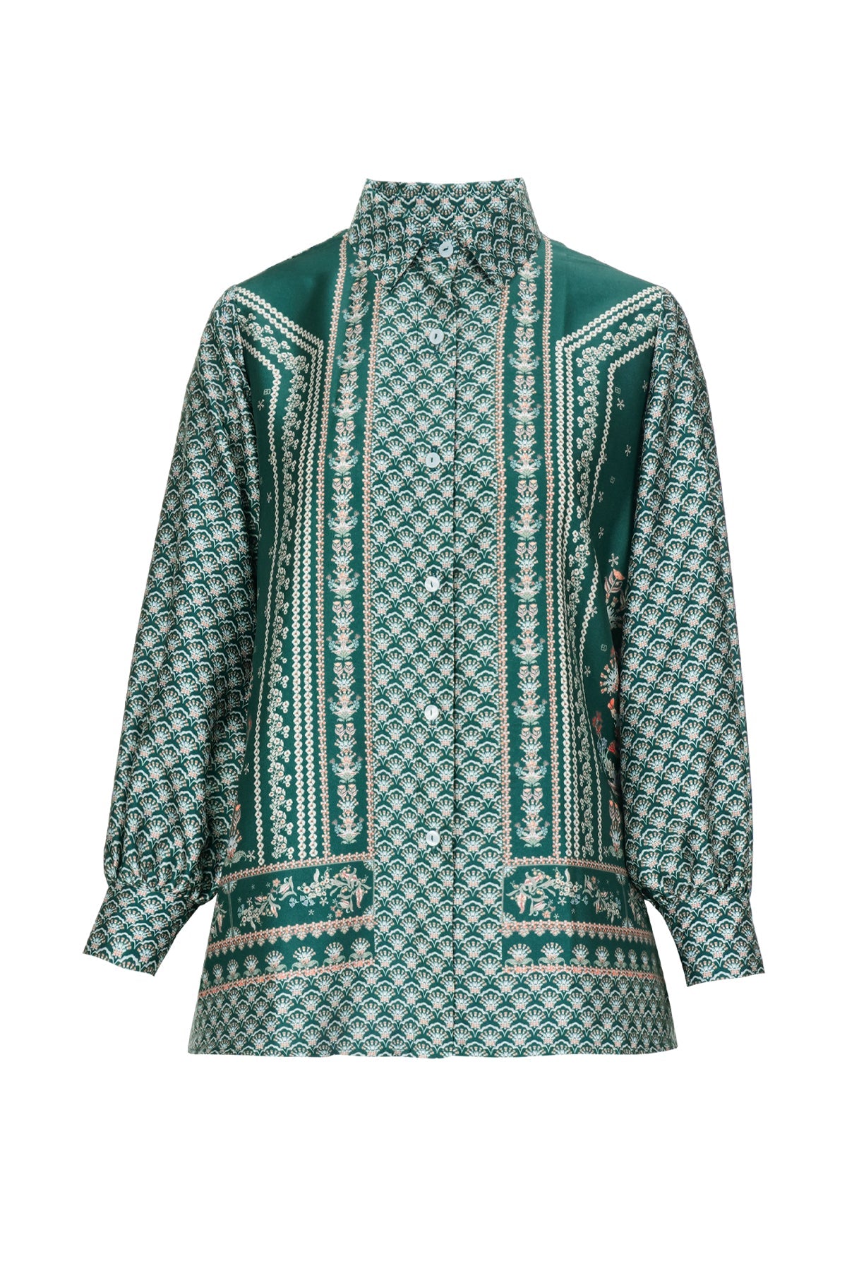 Serenity Soiree Shirt - Emerald