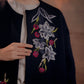 Shara Embroidered Outer - Navy