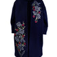 Shara Embroidered Outer - Navy