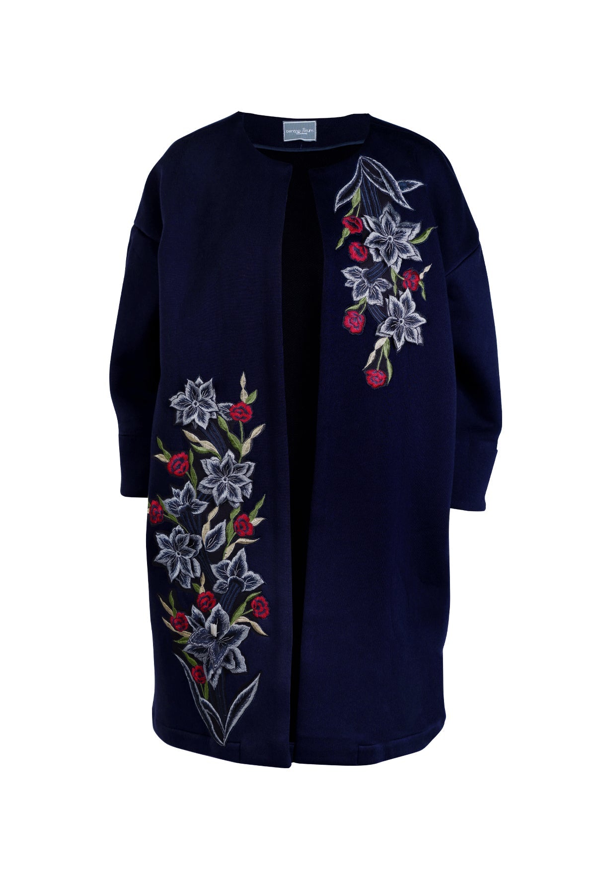 Shara Embroidered Outer - Navy