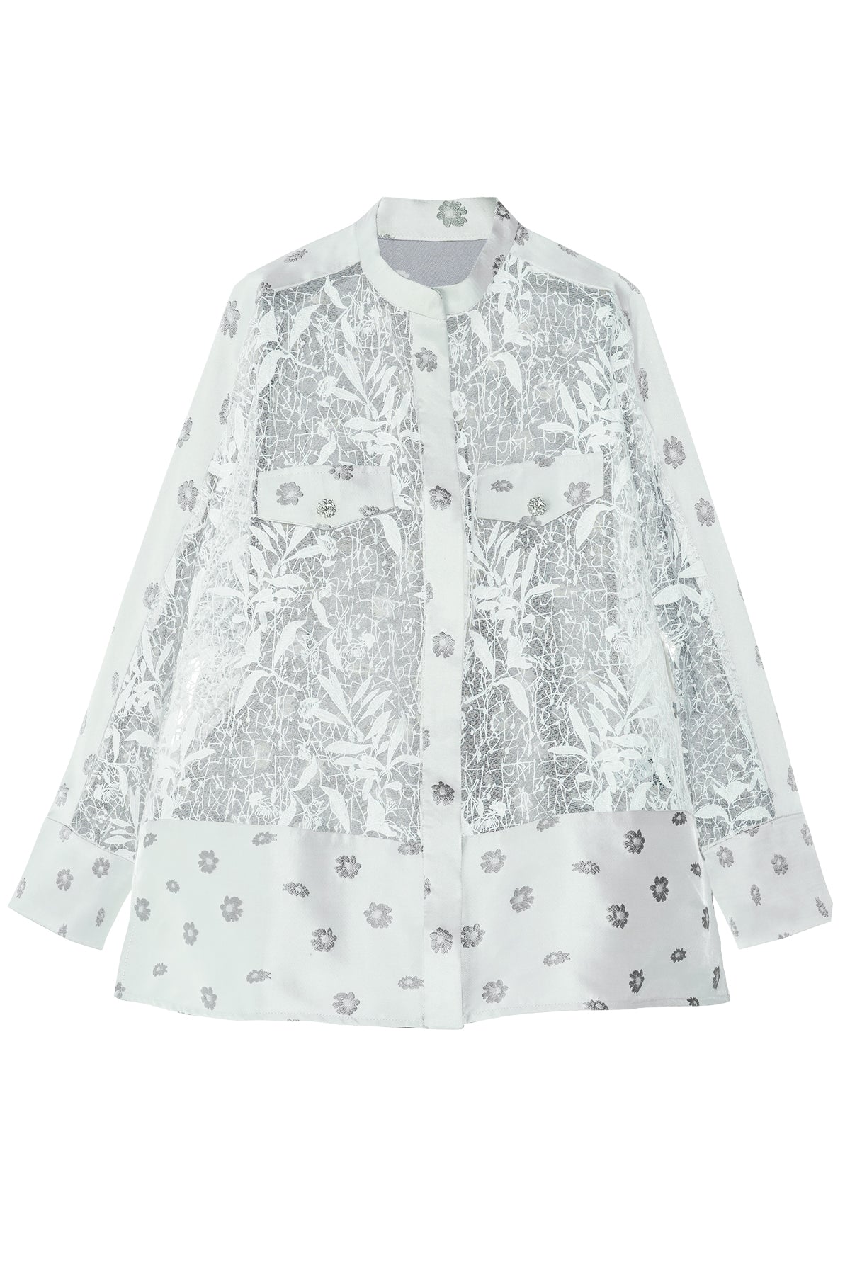 Sheryl Jacquard Shirt - White