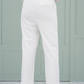 White Straight Pants