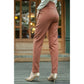 Straight Leg Pants - Brown