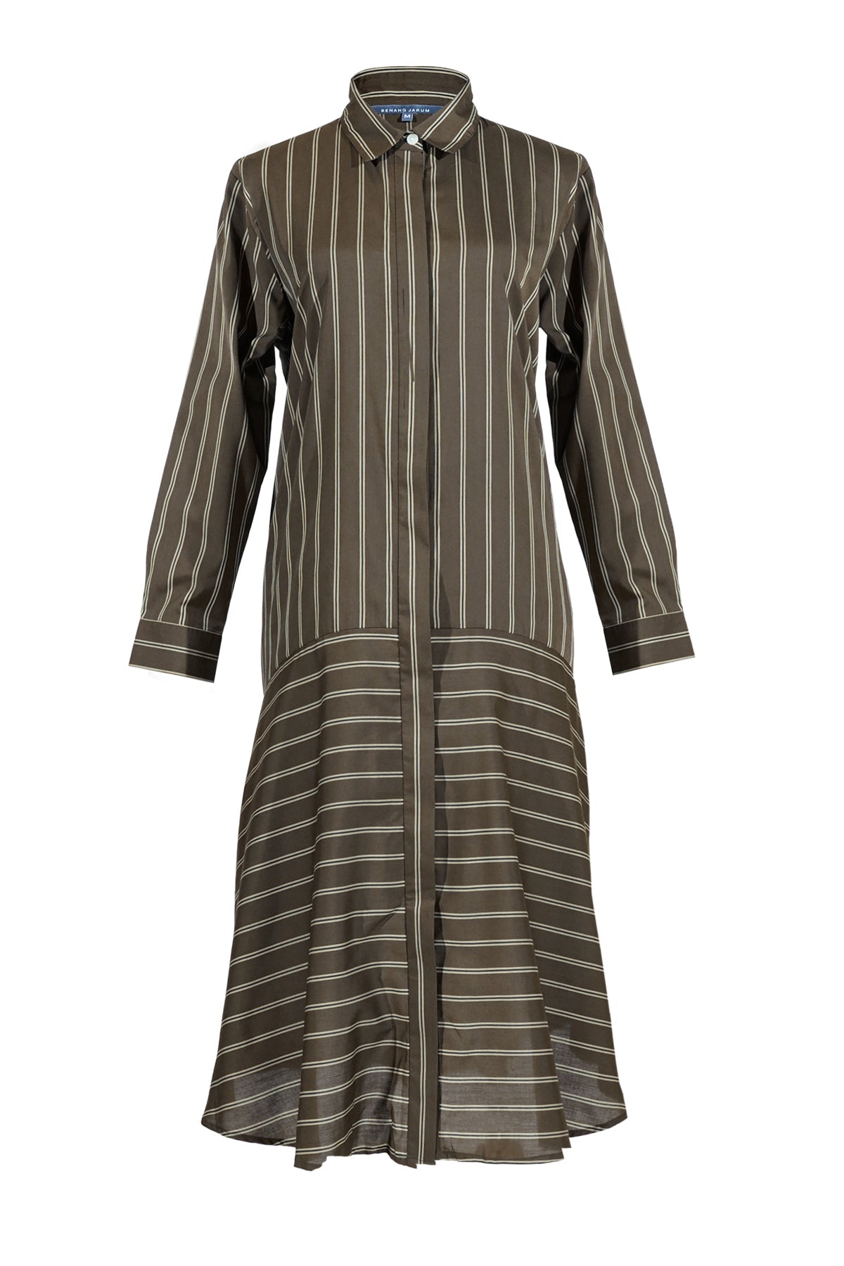 Stripes Tunic Shirt - Dark Brown