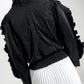 Summer Ruffled Blouse - Black