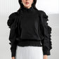 Summer Ruffled Blouse - Black