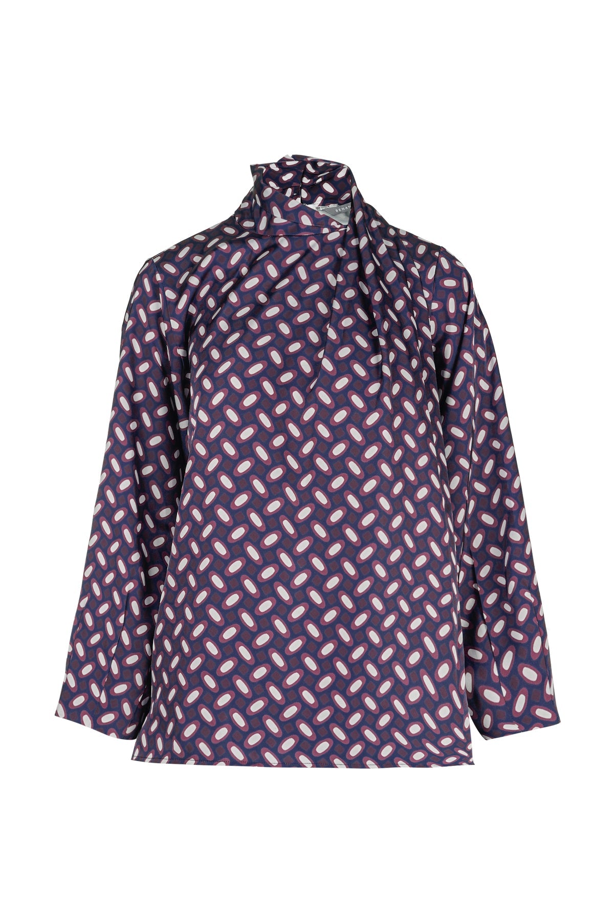 Sun-Kissed Drapery Blouse - Navy